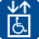 車いす対応エレベーター　ピクトグラム